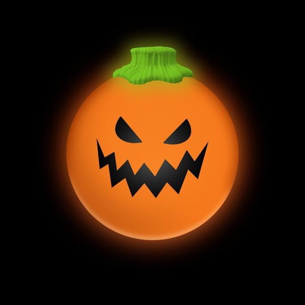 Schylling NeeDoh Jack Glow Lantern - Halloween Squeeze Toy - Assorted Designs - Ages 3 to Adult (Pack of 1)