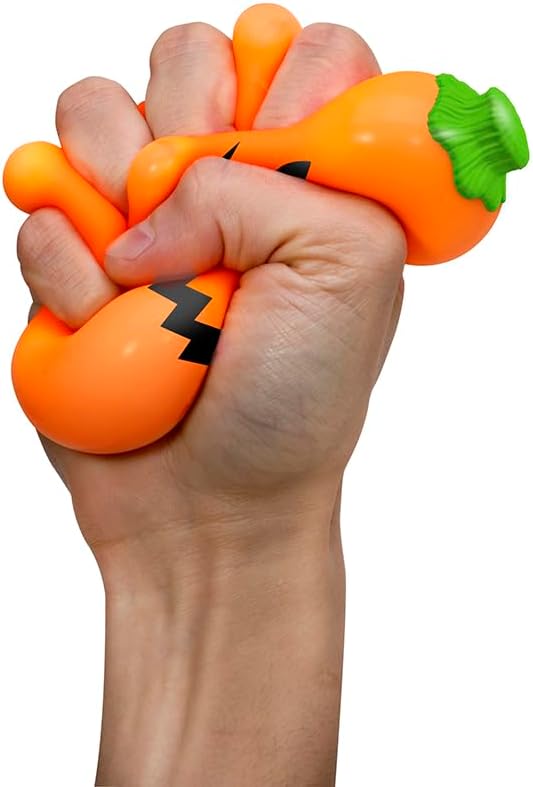 Schylling NeeDoh Jack Glow Lantern - Halloween Squeeze Toy - Assorted Designs - Ages 3 to Adult (Pack of 1)