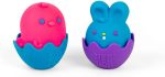 Schylling NeeDoh Bunnies & Chicks - Sensory Toys with a Satisfying Dough Filling - A Mix of Squishable Bunnies and Chicks - Ages 3 and Up - One Random Design