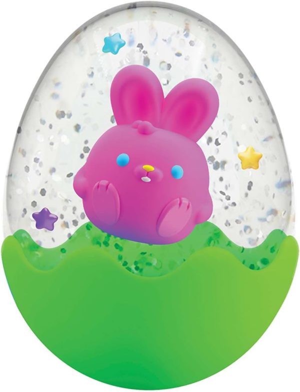 Schylling NeeDoh Squeezter Egg - Sensory Squeeze Toy - Cute Character Inside - 2.5 Tall - Color May Vary (Pack of 1)