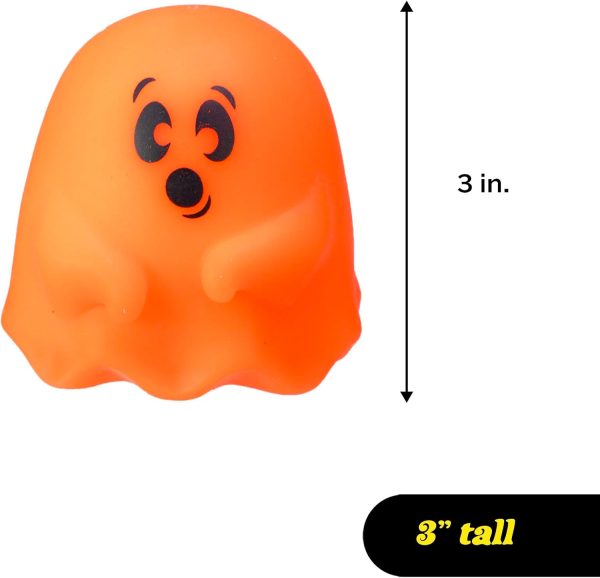 Schylling NeeDoh Glowy Ghost - Halloween Squeeze Toy - 3 Tall - Color May Vary (Pack of 1)
