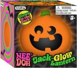 Schylling NeeDoh Jack Glow Lantern - Halloween Squeeze Toy - Assorted Designs - Ages 3 to Adult (Pack of 1)