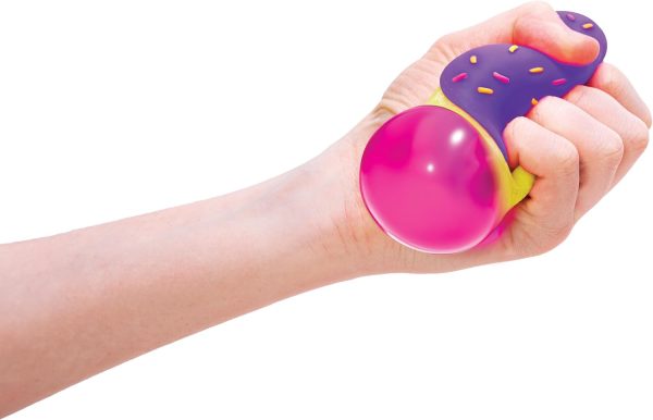 Schylling NeeDoh Jelly Donut - Sensory Squeeze Toy - Jelly-Like Filling - 3 Wide - Color May Vary (Pack of 1)