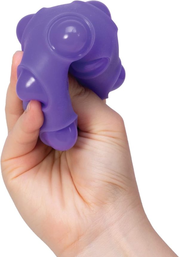 Schylling NeeDoh Happy Snappy Ball - Sensory Squeeze Toy - Air Filled Perfect Pop - 2.5 Wide - Color May Vary (Pack of 1)