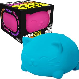 Schylling NeeDoh Super Cool Cat - Sensory Fidget Toy - Assorted Colors - Ages 3 to Adult (Pack of 1)