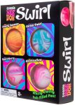 Schylling NeeDoh Teenie Swirl 4 Pack - Sensory Squeeze Toy - 1.5 in Diameter - Colors May Vary