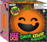 Schylling NeeDoh Jack Glow Lantern - Halloween Squeeze Toy - Assorted Designs - Ages 3 to Adult (Pack of 1)