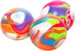 Schylling NeeDoh Marbleez - Groovy Glob Toy - Assorted Multi-Color Swirls - Ages 3 to Adult (Pack of 1)