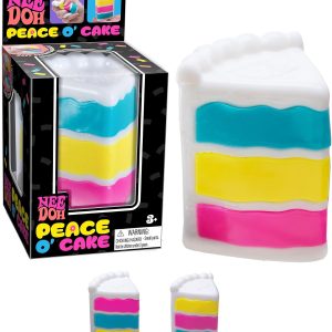 Schylling Needoh Peace O Cake - Sensory Squeeze Toy - Colors May Vary