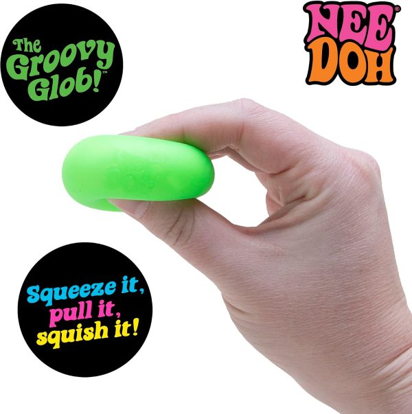 Schylling NeeDoh Teenie 10-Pack - Variety of Mini Squish Toys | Includes Original. Swirl. Ripples. Glow. Nice Ice Baby