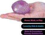Schylling NeeDoh Groovy Jewel - Sensory Toy - Satisfying Super Sparkly Liquid Filling - Ages 3 and Up - Color May Vary; One Per Pack
