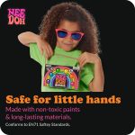 Schylling NeeDoh Rainboh Teenie - Sensory Squeeze Toy - Contains 6 Mini Groovy Globs - 1.5 Wide - Multicolored