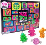 Schylling NeeDoh Squishmas Advent Calendar - 24 Mini Squeeze Toys - Christmas Countdown - Ages 3 to Adult