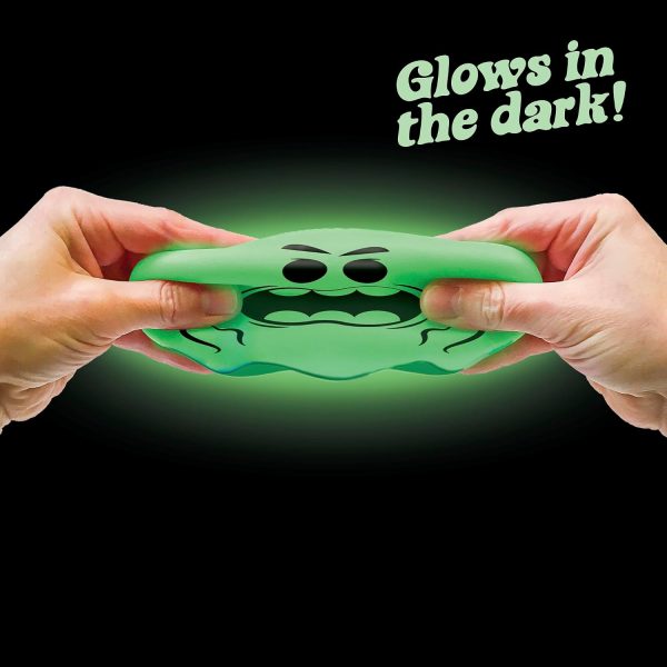 Schylling NeeDoh Glowy Ghost - Halloween Squeeze Toy - 3 Tall - Color May Vary (Pack of 1)