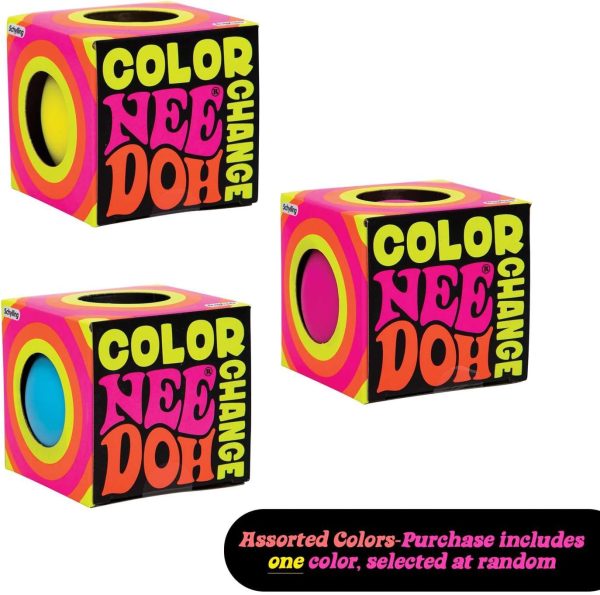 Schylling NeeDoh Color Change - Sensory Fidget Toy - Assorted Colors - Ages 3 to Adult (Pack of 1)