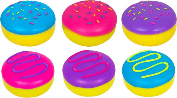 Schylling NeeDoh Jelly Donut - Sensory Squeeze Toy - Jelly-Like Filling - 3 Wide - Color May Vary (Pack of 1)