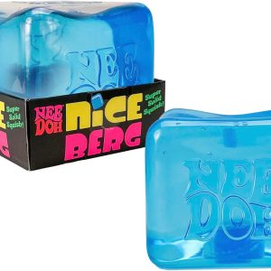 Schylling NeeDoh Nice Berg - Giant NeeDoh Nice Cube - Sensory Squeeze Toy with a Super Solid Squish (Pack of 1)