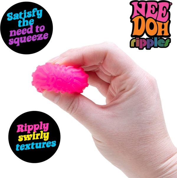 Schylling NeeDoh Teenie 10-Pack - Variety of Mini Squish Toys | Includes Original. Swirl. Ripples. Glow. Nice Ice Baby