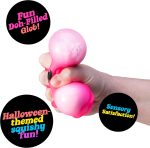 Schylling NeeDoh Glowy Ghost - Halloween Squeeze Toy - 3 Tall - Color May Vary (Pack of 1)