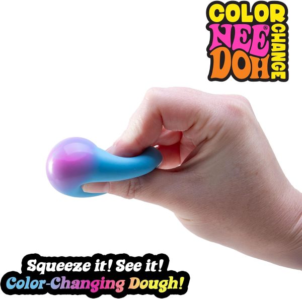 Schylling NeeDoh Teenie Fab Four Needoh 4 Pack - Sensory Squeeze Toy - 1.5 in Diameter - Colors May Vary