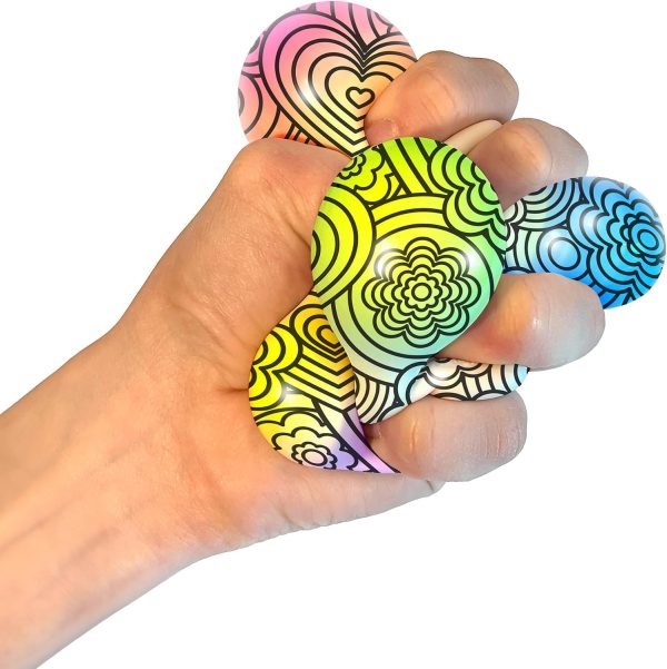 Schylling NeeDoh Press-Doh - Sensory Squeeze Toy - Satisfying Dough Filling - 2.5 Wide - Color May Vary (Pack of 1)