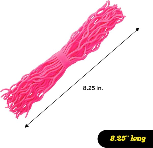 Schylling NeeDoh Ramen Noodlies - Sensory Squeeze Toy - Contains 5 Noodle Clumps - 8.5 Long - Multicolored (Pack of 1)