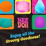 Schylling NeeDoh Nice Cube Glow - Squeeze Toy with a Super Solid Squish - Glows in The Dark - 2.25 Cube - Color May Vary (Pack of 1)