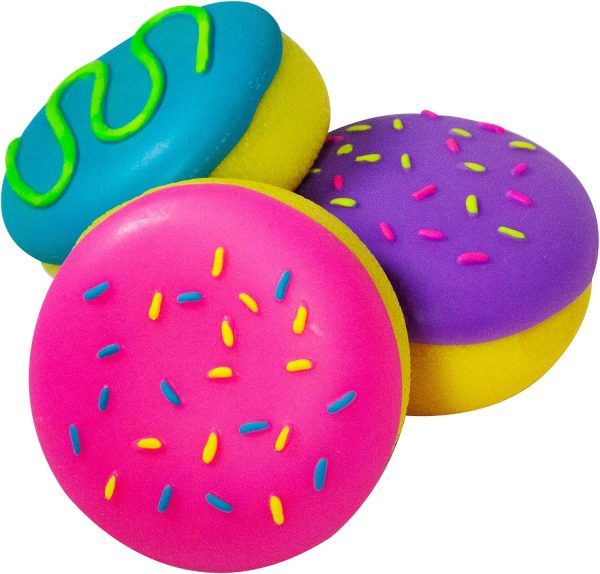 Schylling NeeDoh Jelly Donut - Sensory Squeeze Toy - Jelly-Like Filling - 3 Wide - Color May Vary (Pack of 1)