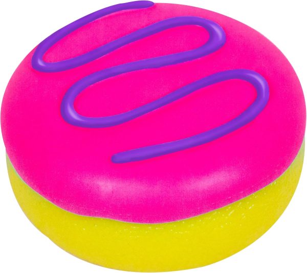 Schylling NeeDoh Jelly Donut - Sensory Squeeze Toy - Jelly-Like Filling - 3 Wide - Color May Vary (Pack of 1)